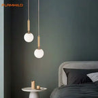 Mid-Century Modern Glass Ball Pendant Light