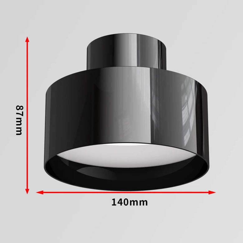 Plafonnier Tambour Moderne en Métal 140mm