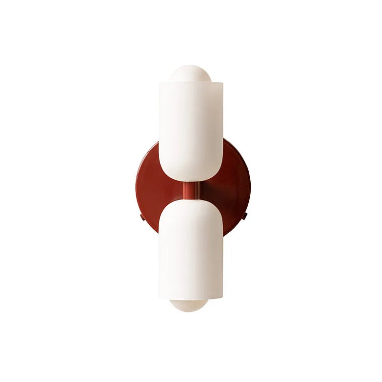 Modern Wall Lamp with Double Glass Head LED