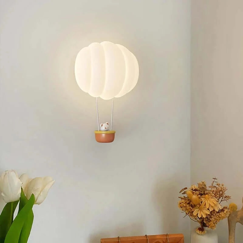 Wall Light Fixtures, Wall Light Fixtures, Wall Light Fixtures, Charming Pumpkin Hot Air Balloon Wall Lamp for Kids' Rooms