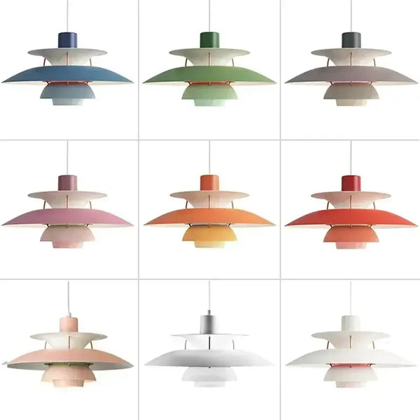 Classic Nordic Designer Pendant Lights Available in 3 different sizes in various colors and designs.