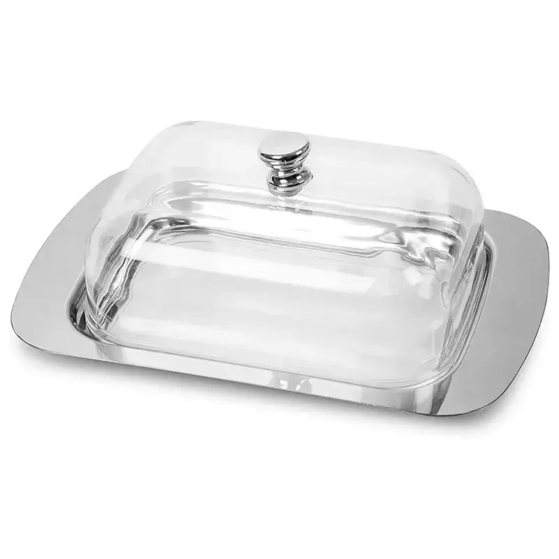 Kitchen Organizers, Kitchen Organizers, Kitchen Organizers, Classic Stainless Steel Butter Dish