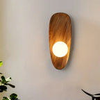 Vintage Walnut Wall Light - Timeless Elegance