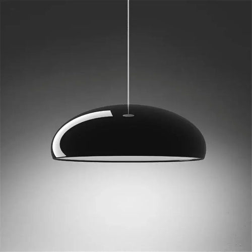 Simple Hanging Lamp with a glossy black finish, perfect for modern home decor.