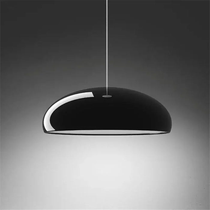 Simple Hanging Lamp with a glossy black finish, perfect for modern home decor.
