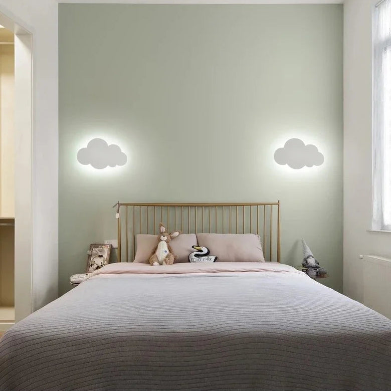 Cloud Wall Light with Pull Cord - Battery powered