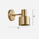 Gold Wall Mounted Spot in Brass and Black Colours with a modern design and classic elegance.