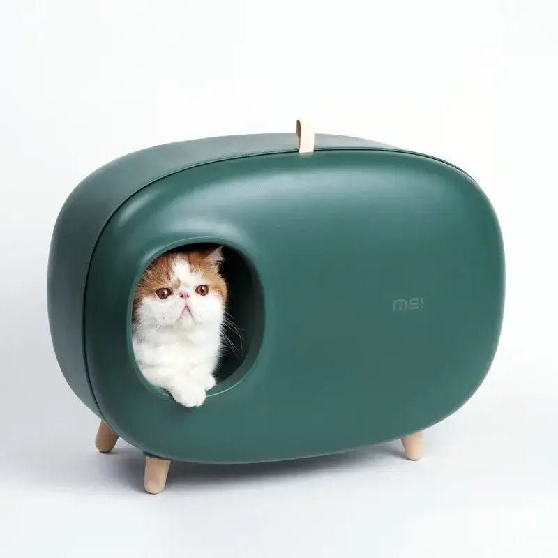 Luxury Semi-Closed Cat Litter Box