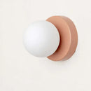 Colourful Macaron LED Wall Lamp 10/12cm in frosted glass and colorful metal fixture
