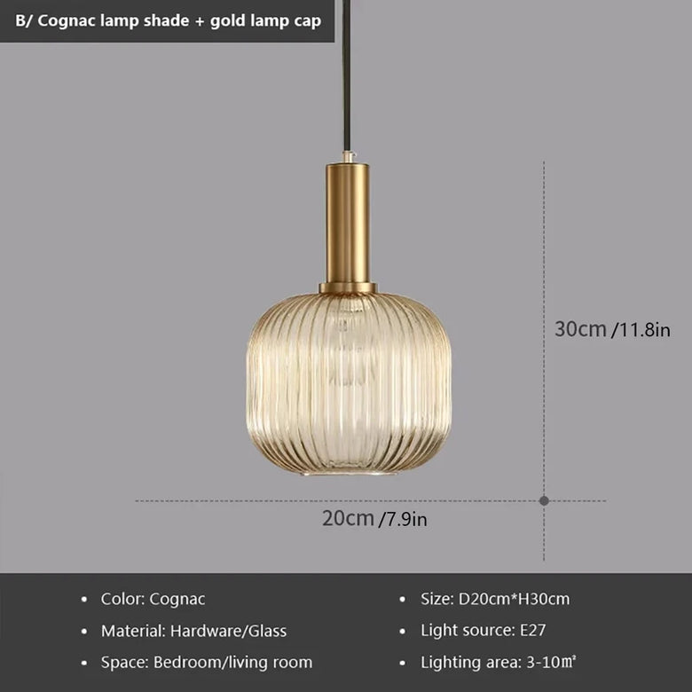 Pendant Light: Modern Nordic Glass Hanging Lighting Fixtures