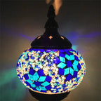 Turkish Mosaic Pendant Light – Handmade LED Chandelier with Rich Ethnic Charm