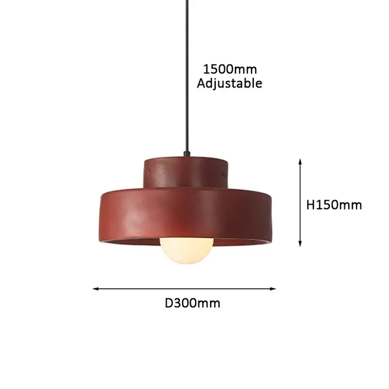 Illuminate Your Space with the Minimalist Nordic Resin Pendant Light dimensions and adjustable features