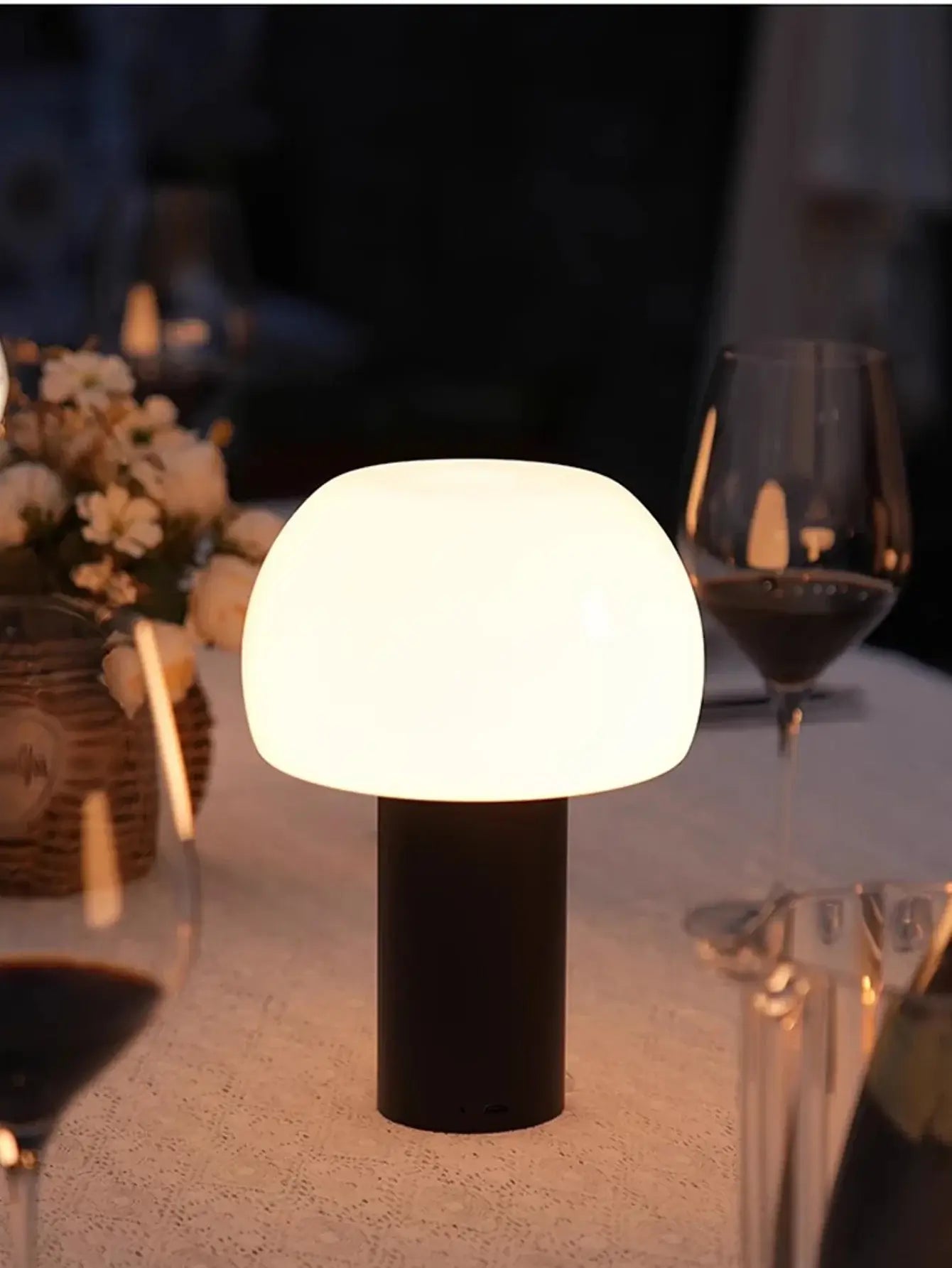 Modern Mushroom LED Table Lamp - Stylish & Portable