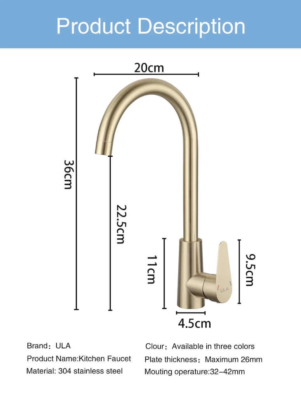 Hardware Accessories, Hardware Accessories, Hardware Accessories, Golden Kitchen Mixer Tap/Faucet