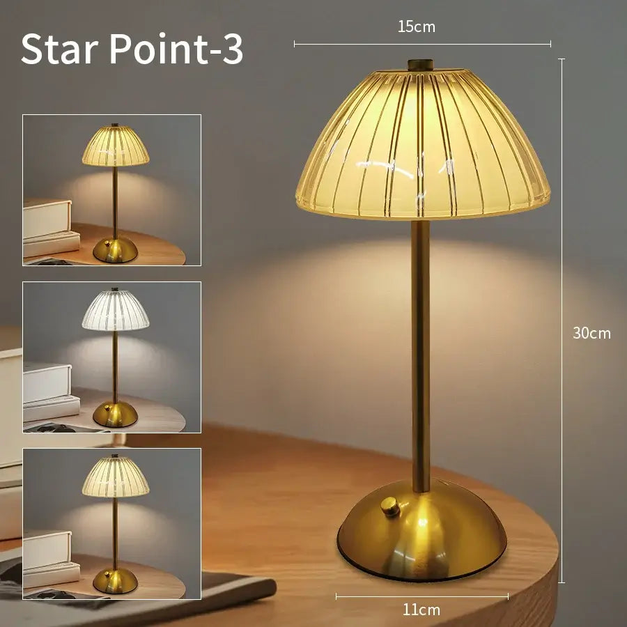 Sleek USB Rechargeable Table Lamp