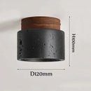 Black Travertine Ceiling Lamp dimensions D120mm H100mm modern Wabi-sabi design