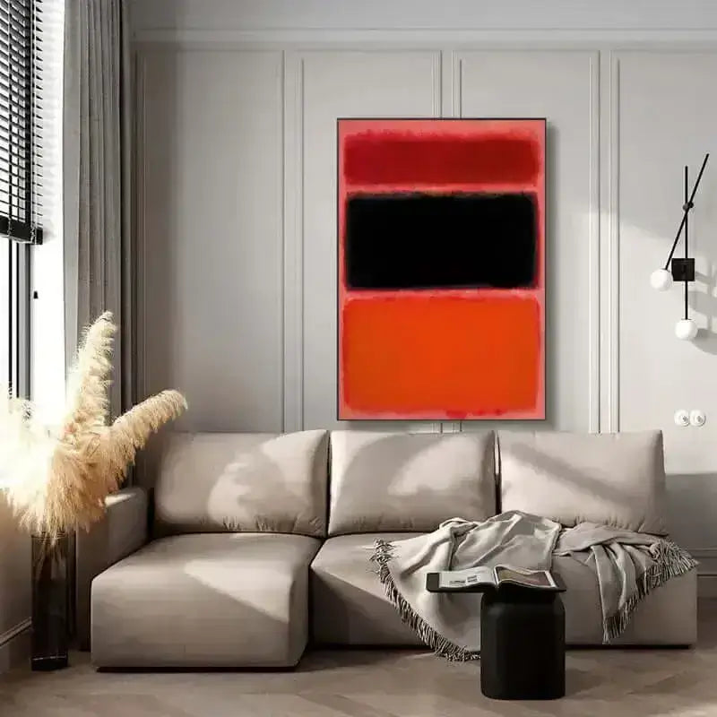 Rothko-Inspired Posters: Dive into Warm Abstract Tones | Varied Sizes