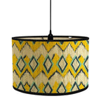 African Geometric Lamp Shade - Bamboo Drum