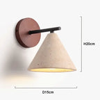 Natural Travertine Wall Lamp - LED Sconce