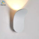 Wall Lamp: Mid-Century Modern Japanese Style - Unique leaf-inspired design with warm LED lighting.