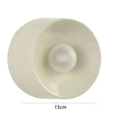 Bauhaus Round Metal Wall Lamp Paint Black/white 15cm/18cm Wall Light for Home Living Room Dining Room Bedroom LED Lighting