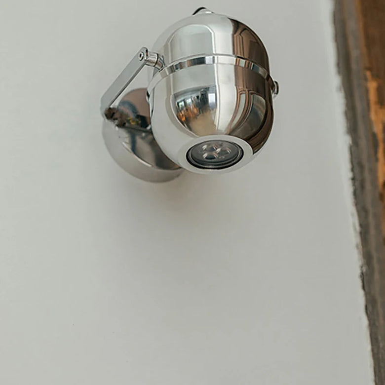 Chrome Wall Spotlight with Adjustable Arm