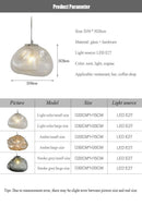 Nordic Cloud Glass Pendant Light – Smoky Grey Designer LED Chandelier product details including size and application