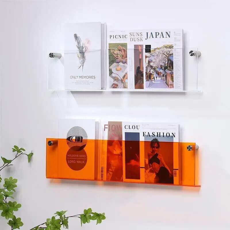 Storage & Organization, Storage & Organization, Storage & Organization, 80s Fluorescent Acrylic Floating Bookshelf