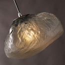 Nordic Cloud Glass Pendant Light – Smoky Grey Designer LED Chandelier with soft LED illumination.