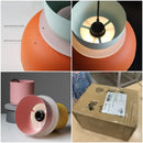 Customizable Modern Pendant Lights featuring vibrant colors and a unique design in various sizes.