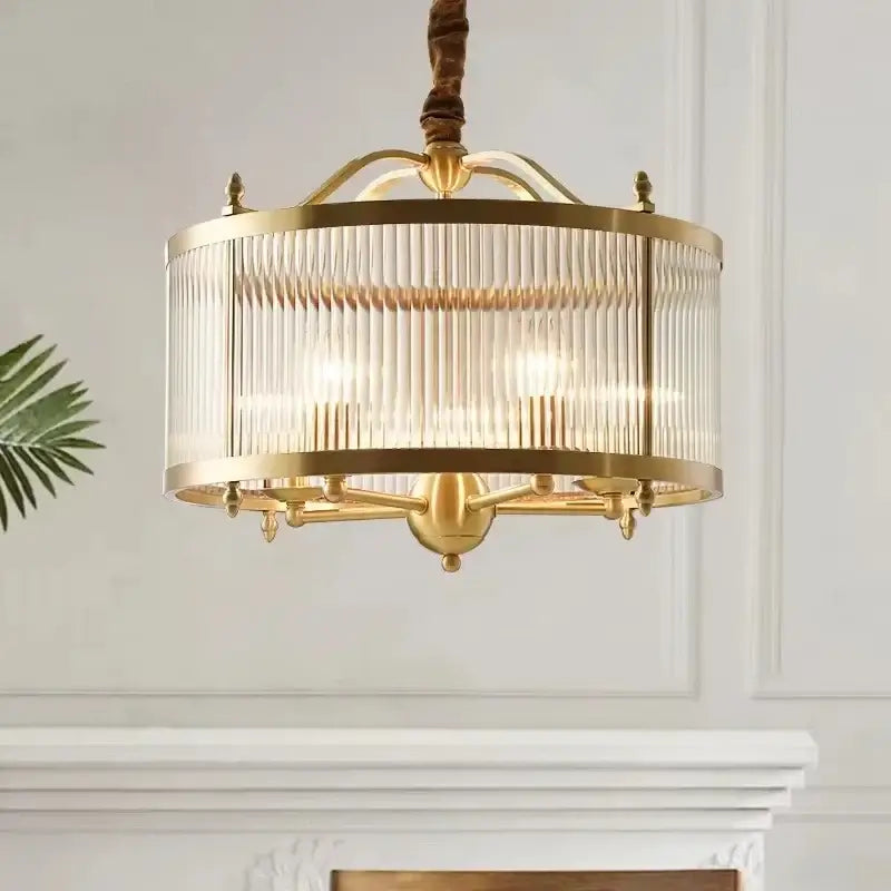Radiant Elegance: Gold Copper Chandelier