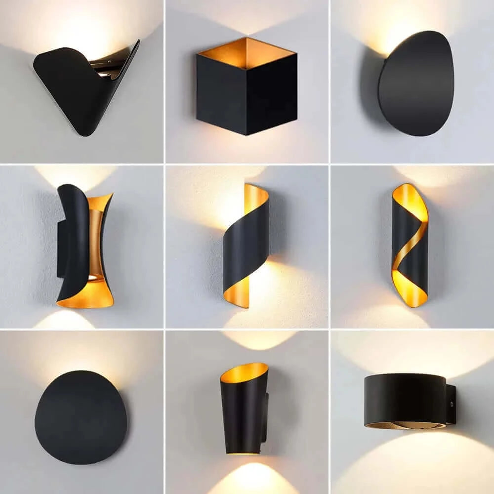 Wall Light Fixtures, Wall Light Fixtures, Wall Light Fixtures, Modern Minimalist Nordic Wall Lamp With Golden Glow