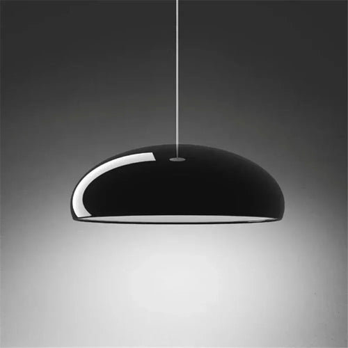 Glossy Dome Pendant Light – Dimmable Mid-Century Modern