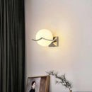 Modern Chrome Wall Sconce with Glass Globe Shade