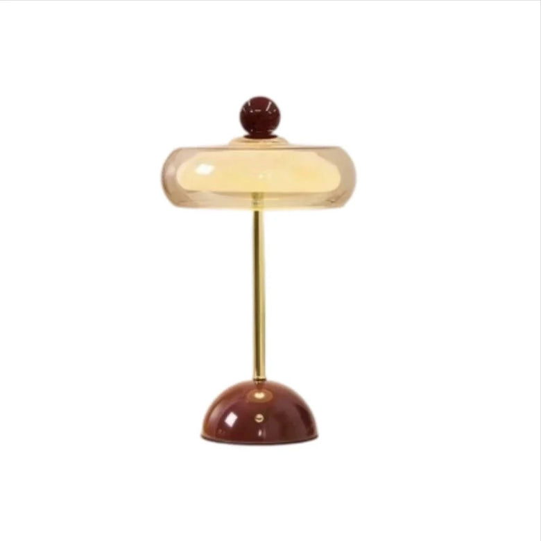 Retro Glass Table Lamp with Touch Control