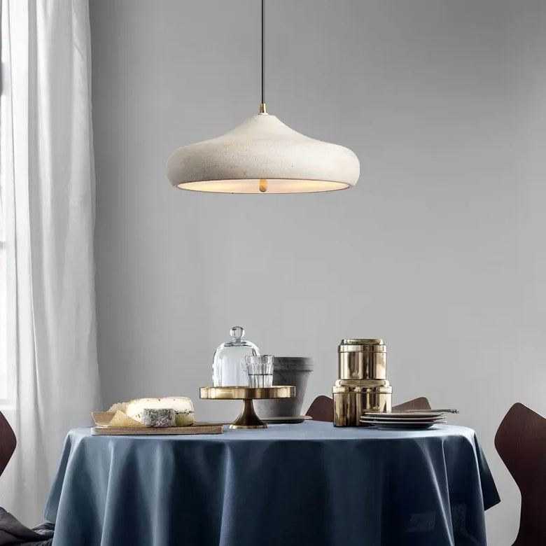 Scandinavian Pendant Light with Wide Dome