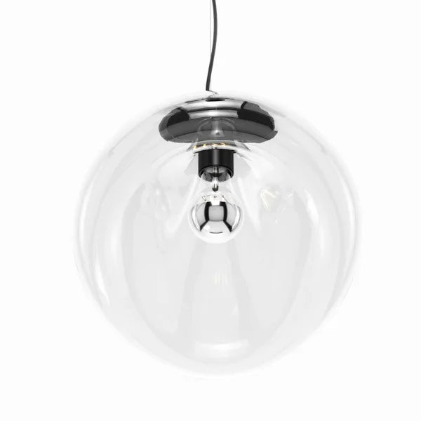 Modern Sculptural Glass Pendant Light with Organic Form