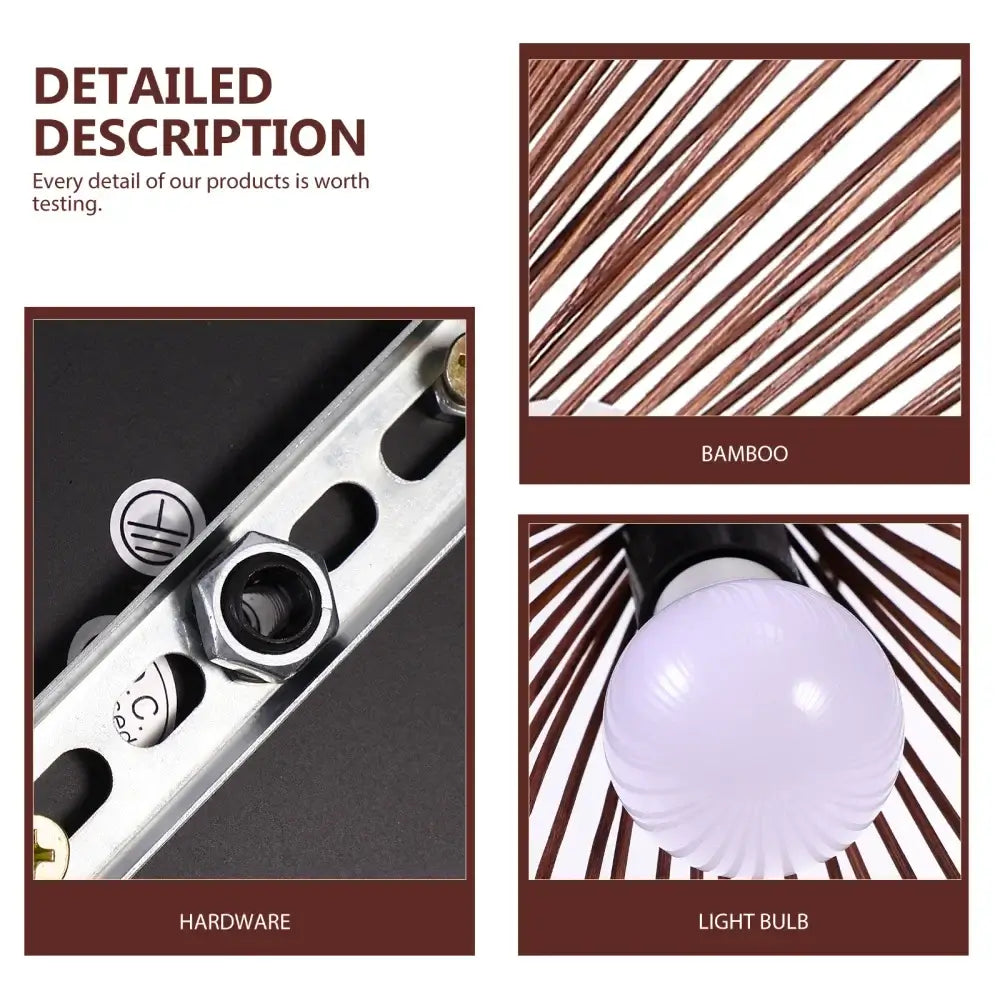 Simple Wicker Lamp Shade - Eco-Friendly Charm