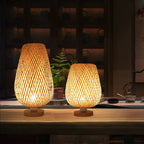Eco-Friendly Vintage Bamboo Table Lamp
