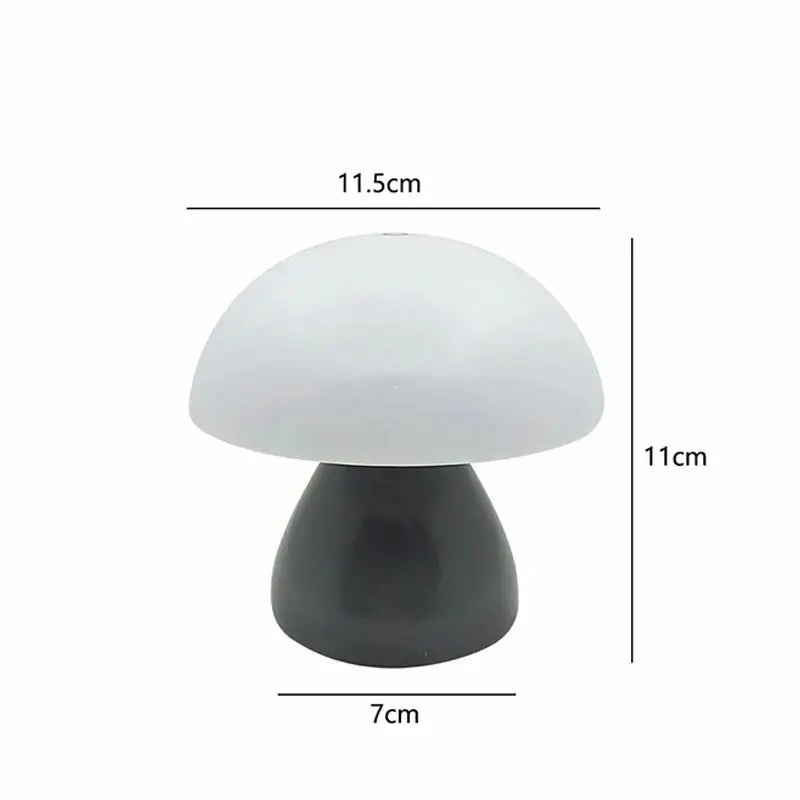 Small  Mushroom Table Lamp Cordless and Touch