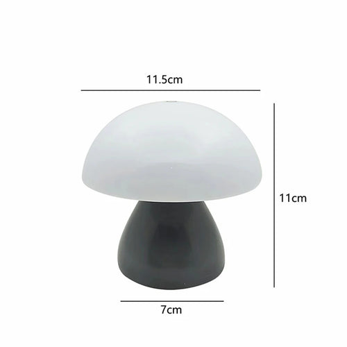 Small  Mushroom Table Lamp Cordless and Touch