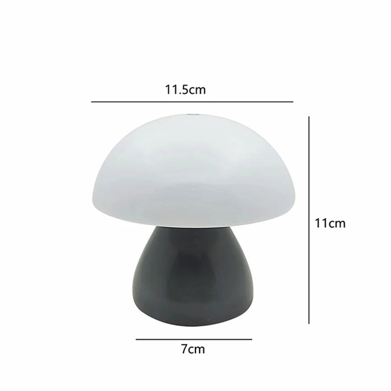 Small  Mushroom Table Lamp Cordless and Touch
