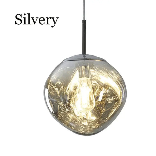 Nordic Lava Pendant Light in a contemporary design with a swirling glass finish, ideal for modern interiors.