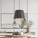Modern Felt Pendant Lamp – Playful Stitch-Detail Chandelier for Dining Rooms, Bedrooms & Hotels in a stylish interior.