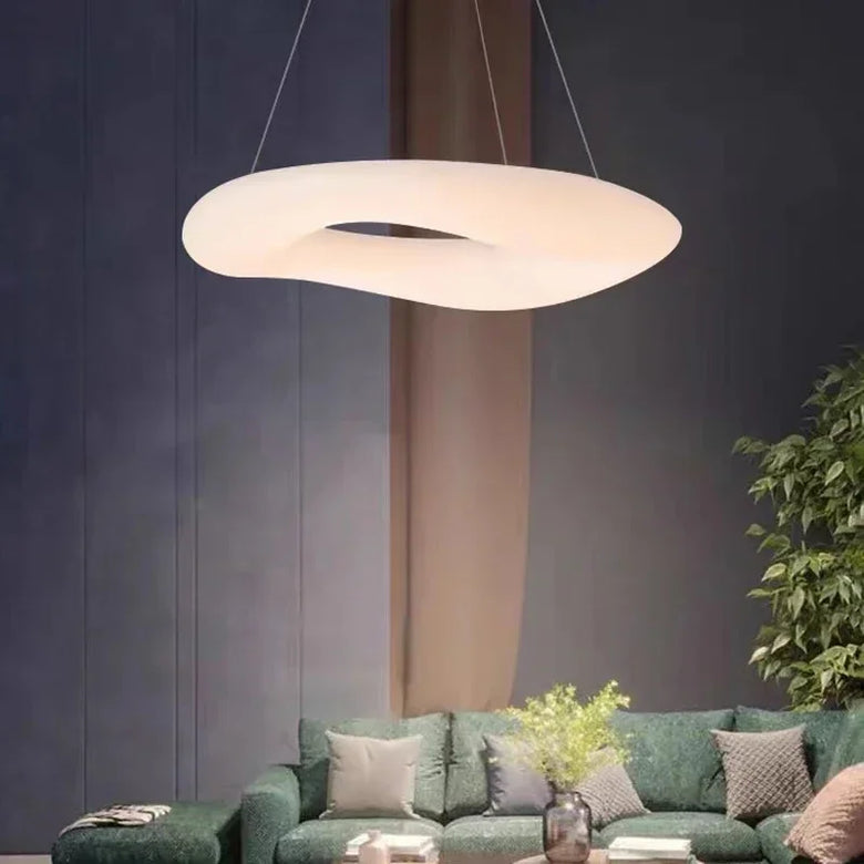 Modern LED Ring Pendant Light with Remote Control
