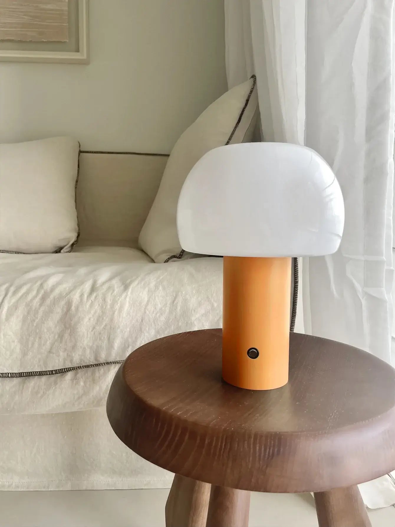 Modern Mushroom LED Table Lamp - Stylish & Portable