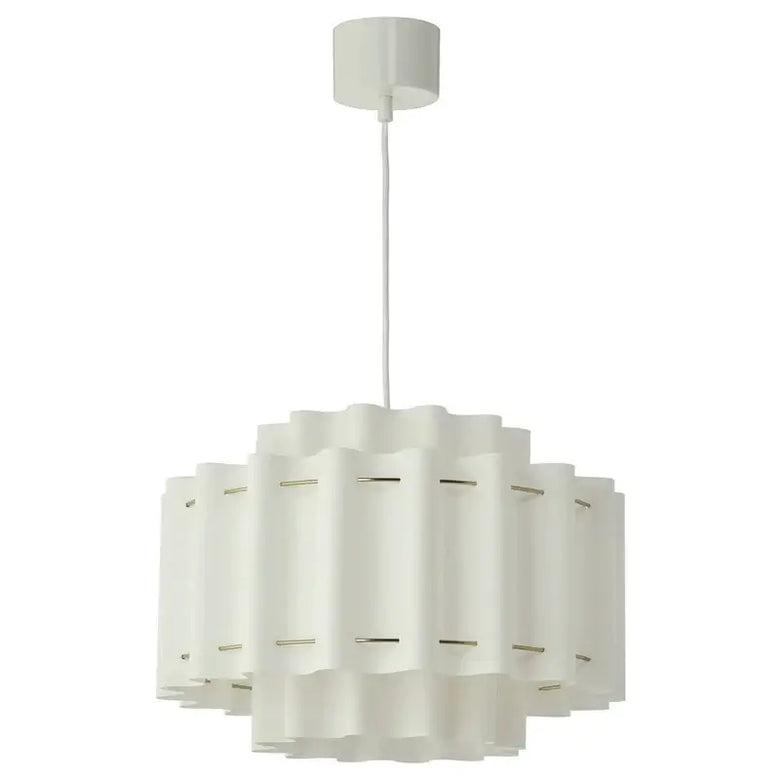Nordic Wabi-Sabi Fabric Pendant Light 50cm with hand-knitted shade, ideal for enhancing bedroom decor.