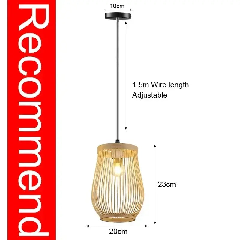 Eco-Friendly Rattan Pendant Lamp - Unique Design