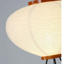 Japanese Rice Paper Table Lamp close-up showing unique design and light texture.