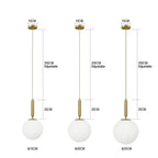Mid-Century Modern Glass Ball Pendant Light